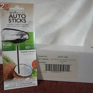 EnviroScent Auto Sticks Seaside Coconut 6 Pack